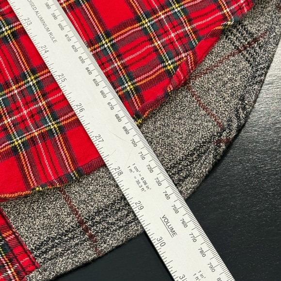 Urban Outfitters Mix & Match Plaid Button Down Flannel Blue Red Mens Large - Picture 9 of 10